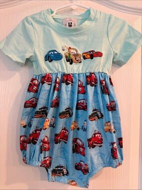 PIXAR Cars Embroidered Bubble